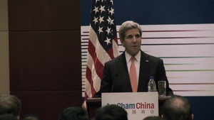 Secretary Kerry Speaks at the AmCham Reception