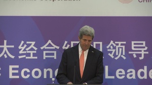 Secretary Kerry Addresses the Media in Beijing