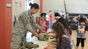 Guardsmen Support School's Veterans Day
