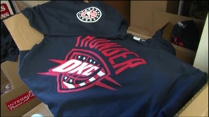 Oklahoma City Thunder and Military Personnel Team Up to Make Care Packages for Deployed Troops