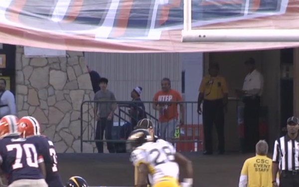 Fort Bliss Soldiers Attend University of Texas El Paso Football Game for Military Appreciation Day