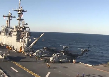 Aerial Footage of USS Kearsarge During Exercise Bold Alligator