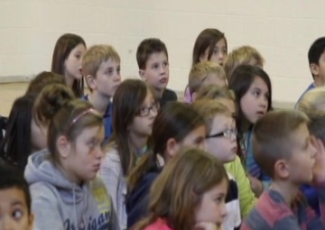Michigan Marines Visit Jeffers Elementary for Veteran's Day