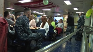 B-ROLL of USS Chief's Birthday