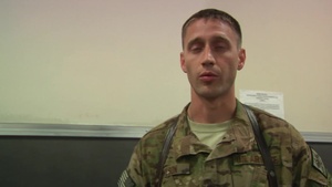 End of 19th EWXS Mission in Afghanistan-SrA Wilson Interview
