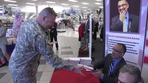 Starbucks CEO Visits Military Base