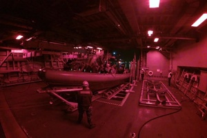 RHIB Boat Launch from USS Fort Worth