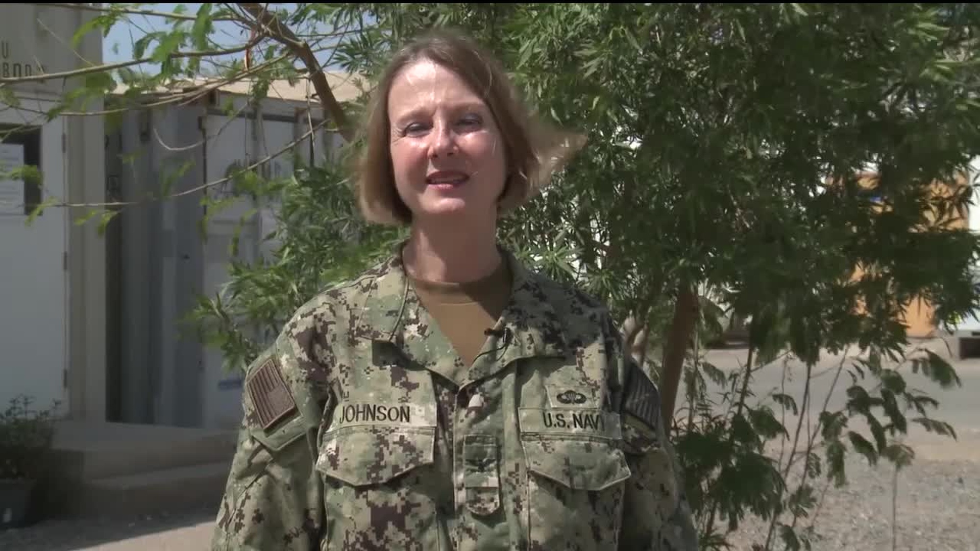 Capt. KATHRYN JOHNSON sends a greeting to HARTFORD, Connecticut from Camp Lemonnier for Holiday Season 2014.