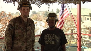 Capt Frank Hartnett and Capt Nicole White Pittsburgh Steelers Shout Out