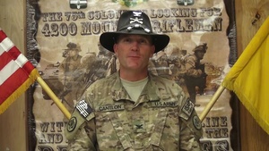 COL Cameron Cantlon Holiday Shout Out