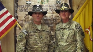 COL Cameron Cantlon and CSM Roger Heinze Happy Thanksgiving