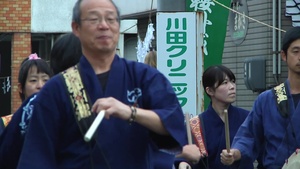 B-roll of Marines Volunteer for Japanese Traditional Festival