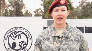 Deployed Soldier Sends Holiday Greeting to Family