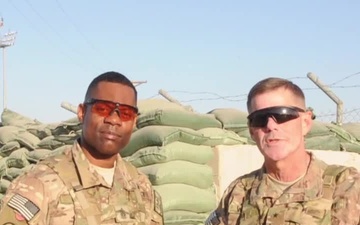 Brig. Gen. Walker and Command Sgt. Maj. Bell Thanksgiving Shout-Out