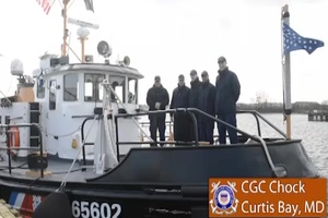 Coast Guard cutter Chock - Thanksgiving 2014