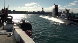USS Mississippi Arrival in Pearl Harbor