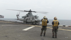 Flight Deck Operations UH-1Y Huey helicopter