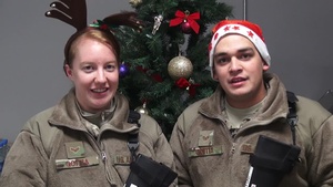 Staff Sgt. Jose Goitia and Senior Airman Ashley Goitia Holiday Greetings