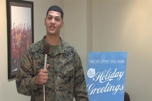Cpl. Alvarez-Ramos holiday greeting