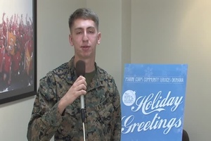 Cpl. Bettis holiday greeting
