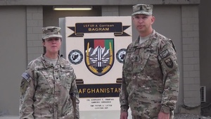 COL Stephanie Gradford and CSM Thomas Latter Holiday Greetings