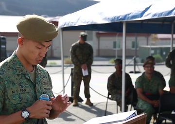 Marines with 1/5 and the 7th Singapore Infantry Brigade Team Up for Exercise Valiant Mark 14.2