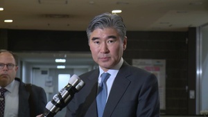Special Rep for North Korea Policy Kim Addresses Media in Tokyo