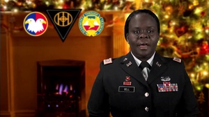 Holiday Greeting by CPT Veronica Bell of the 83rd USARRTC, Fort Knox, KY