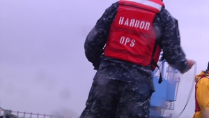 B-roll of Harbor Operations Work Hard to Accomplish the Mission of MCAS Iwakuni