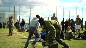 Marines from MCAS Iwakuni’s Headquarters and Headquarters Squadrons Compete