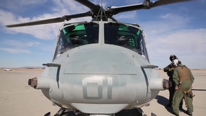 HMLA-267 UH-1Y Hueys Flying Over Yuma