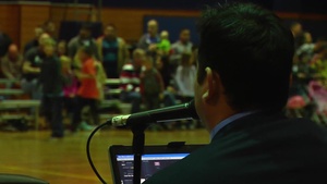 Harlem Globetrotters visit Air Station Iwakuni