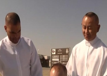 B-roll of Baptism at Camp Arifjan