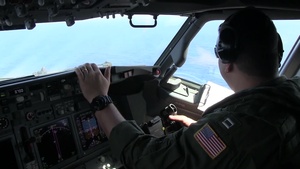 Looking Out the Window at the Water During MH370 Search and Rescue Effort