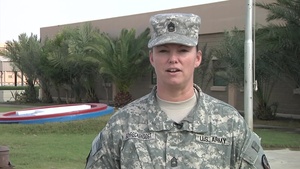 Master Sgt. Dionne Schreckengost Holiday Shout-out