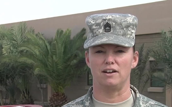Master Sgt. Dionne Schreckengost Holiday Shout-out