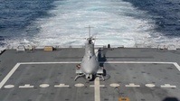 Fire Scout Flight Operations aboard Littoral Combat Ship USS Fort Worth (LCS 3)