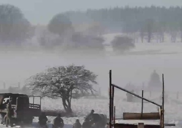 Re-enactment of 70th anniversary Battle of Bulge in Bastogne