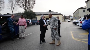 Ambassador Phillip Carter III Visits at Caserma Ederle in Vicenza, Italy Dec. 18, 2014