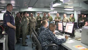 Visitors to USS Mount Whitney (LCC 20)