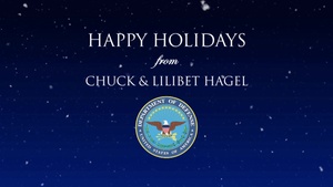 Sec Def Hagel & Mrs Hagel Holiday 2014