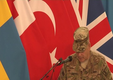 Gen. Campbell's Speech at the Change of Mission Ceremony from ISAF to RS