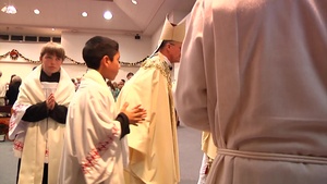 B-roll of Air Station Iwakuni Hosts Holiday Church Service
