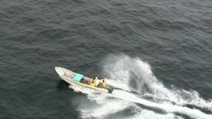 Coast Guard Helicopter Chases Mexican Poachers in Gulf of Mexico