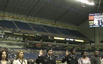 Cadet Commissioning Ceremony at Army All-American Bowl