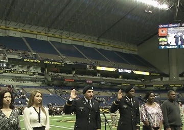 Cadet Commissioning Ceremony at Army All-American Bowl