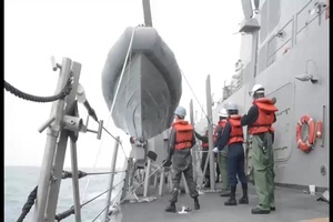 USS Sampson Search and Recovery Operations