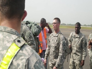 Second Flight of JFC-UA Service Members Redeploy from Liberia