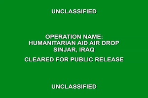 Aerial Footage of Humanitarian Aid Air Drop
