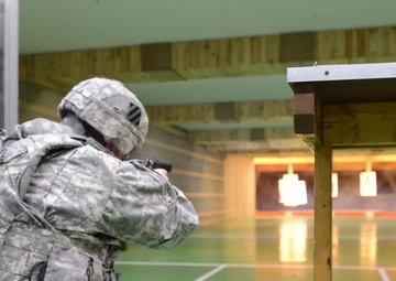 AFNORTH Soldiers and Officers Qualify With M9 Pistols